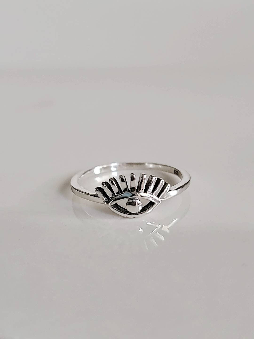 Sterling Silver Eye Ring