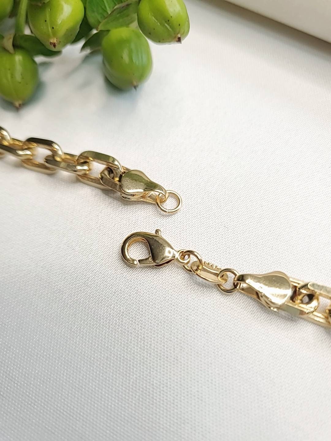 Gold Filled Statement Chain Necklace - view 4