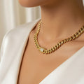 Gold Statement Cuban Link Chain
