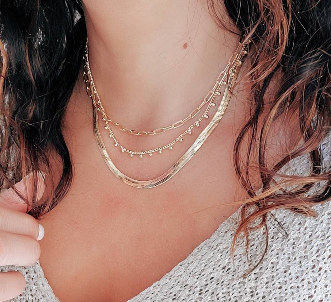 Gold Filled Paper Clip Chain