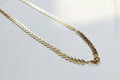 Gold Olive Leaf Choker Chain Necklace - view 3