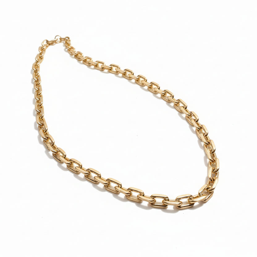 Gold Filled Statement Chain Necklace