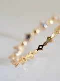 Sterling Silver Gold Eternity Band Ring - view 5