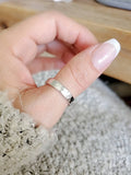 Sterling Silver Soli ld Hammered Band Ring - view 7