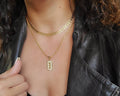 Gold Olive Leaf Choker Chain Necklace - view 6