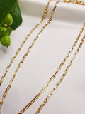 Gold Filled Paper Clip Chain - view 5