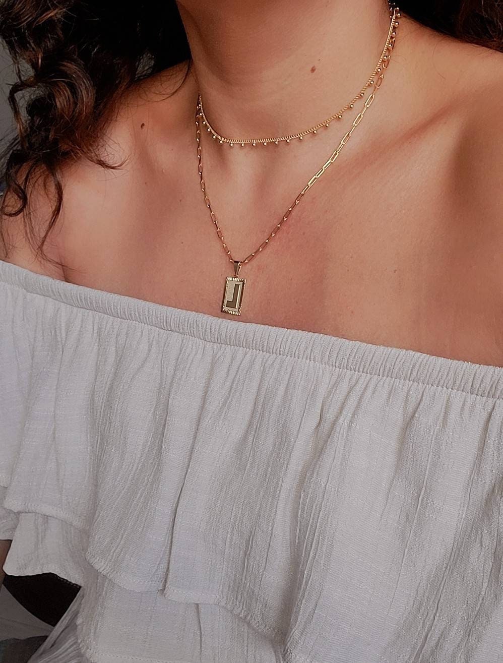 Gold Filled Paper Clip Chain - view 4