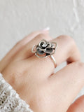 Sterling Silver Large Flower Ring - view 6