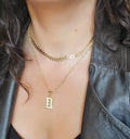 Gold Olive Leaf Choker Chain Necklace - view 4