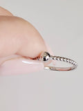 Sterling Silver Single Beaded Ring - view 3