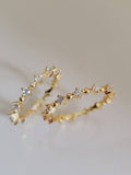 Sterling Silver Gold Eternity Band Ring - view 8