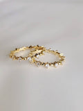 Sterling Silver Gold Eternity Band Ring - view 6
