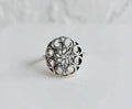 Sterling Silver Mandala Ring - view 8
