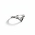 Sterling Silver Minimalist Chevron Ring - view 3