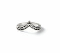 Sterling Silver Minimalist Chevron Ring - view 5