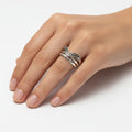 Sterling Silver Minimalist Chevron Ring - view 2