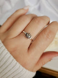 Sterling Silver Dainty Sun Ring - view 2