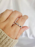 Sterling Silver Round Cut Ring - view 7