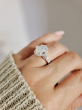 Sterling Silver Mother of Pearl Halo Ring - view 8