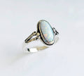 Sterling Silver White Opal Ring - view 5
