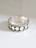 Sterling Silver Bali Unisex Band Ring - view 3