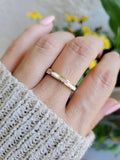 Sterling Silver Gold Plated Mother of Pearl Ring - view 4