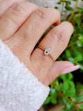 Sterling Silver Dainty Hamsa Amulet Ring - view 7