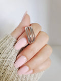 Sterling Silver Woven Band Ring - view 6