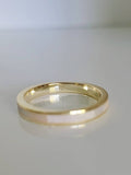 Sterling Silver Gold Plated Mother of Pearl Ring - view 5