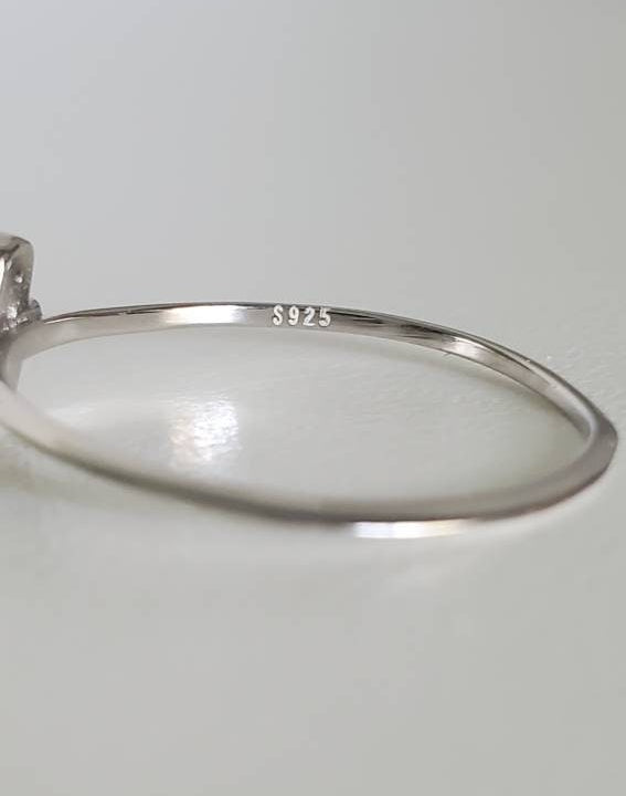 Sterling Silver Dainty Hamsa Amulet Ring - view 3