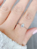 Sterling Silver Dainty Hamsa Amulet Ring - view 4