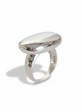 Sterling Silver Flat Dome Statement Ring