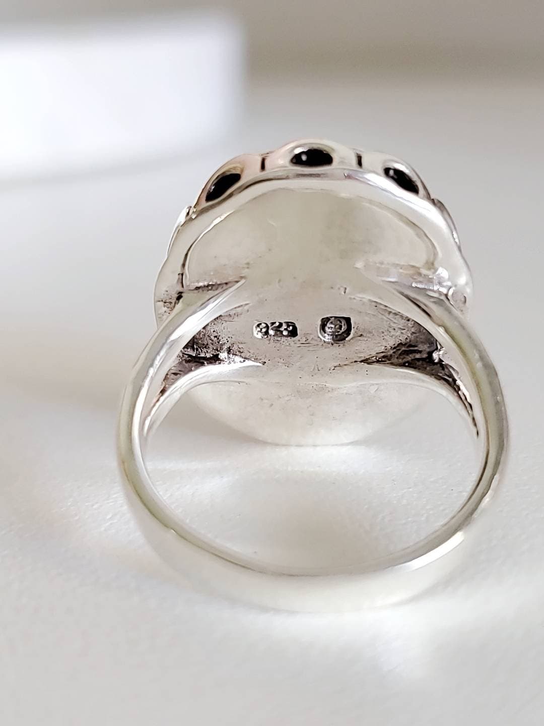 Sterling Silver Natural Turquoise Bold Ring - view 3