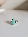 Sterling Silver Oval Turquoise Ring - view 5