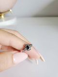 Sterling Silver Black Onyx Bali Ring - view 6