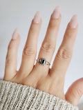 Sterling Silver Black Onyx Bali Ring - view 9