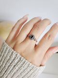 Sterling Silver Black Onyx Bali Ring - view 5