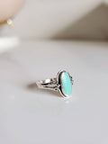 Sterling Silver Oval Turquoise Ring - view 3