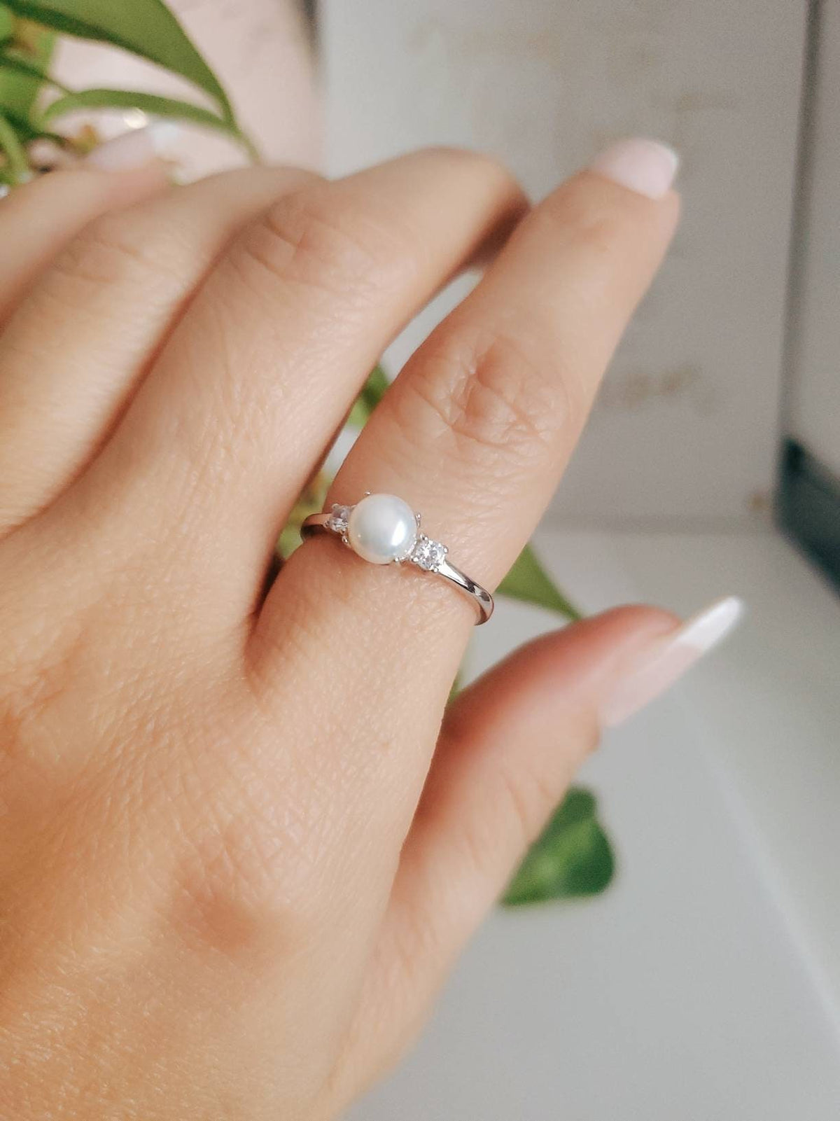 Fresh Water Pearl Sterling Silver Ring - view 5