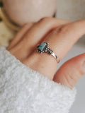 Sterling Silver Dainty Bali Turquoise Ring - view 7
