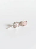 Sterling Silver 925 Pink Mother of Pearl Stud Earrings - view 2