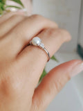 Fresh Water Pearl Sterling Silver Ring - view 7