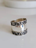 Sterling Silver Concave Bali Ring - view 6