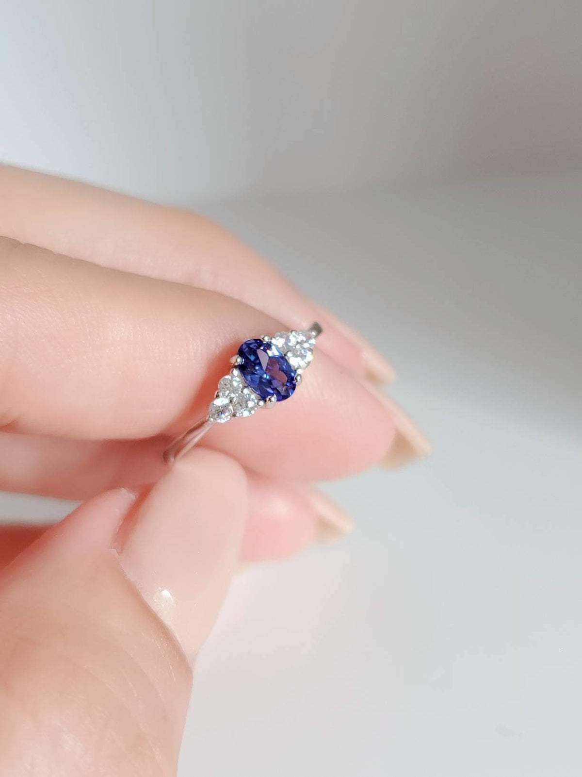 Precious Oval Cut Tanzanite Ring - view 9