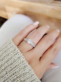 Sterling Silver 925 Engagement Promise Round Cut Ring