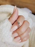 Sterling Silver Single Beaded Ring - view 4