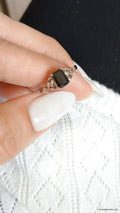 Sterling Silver Onyx Celtic Ring - view 10