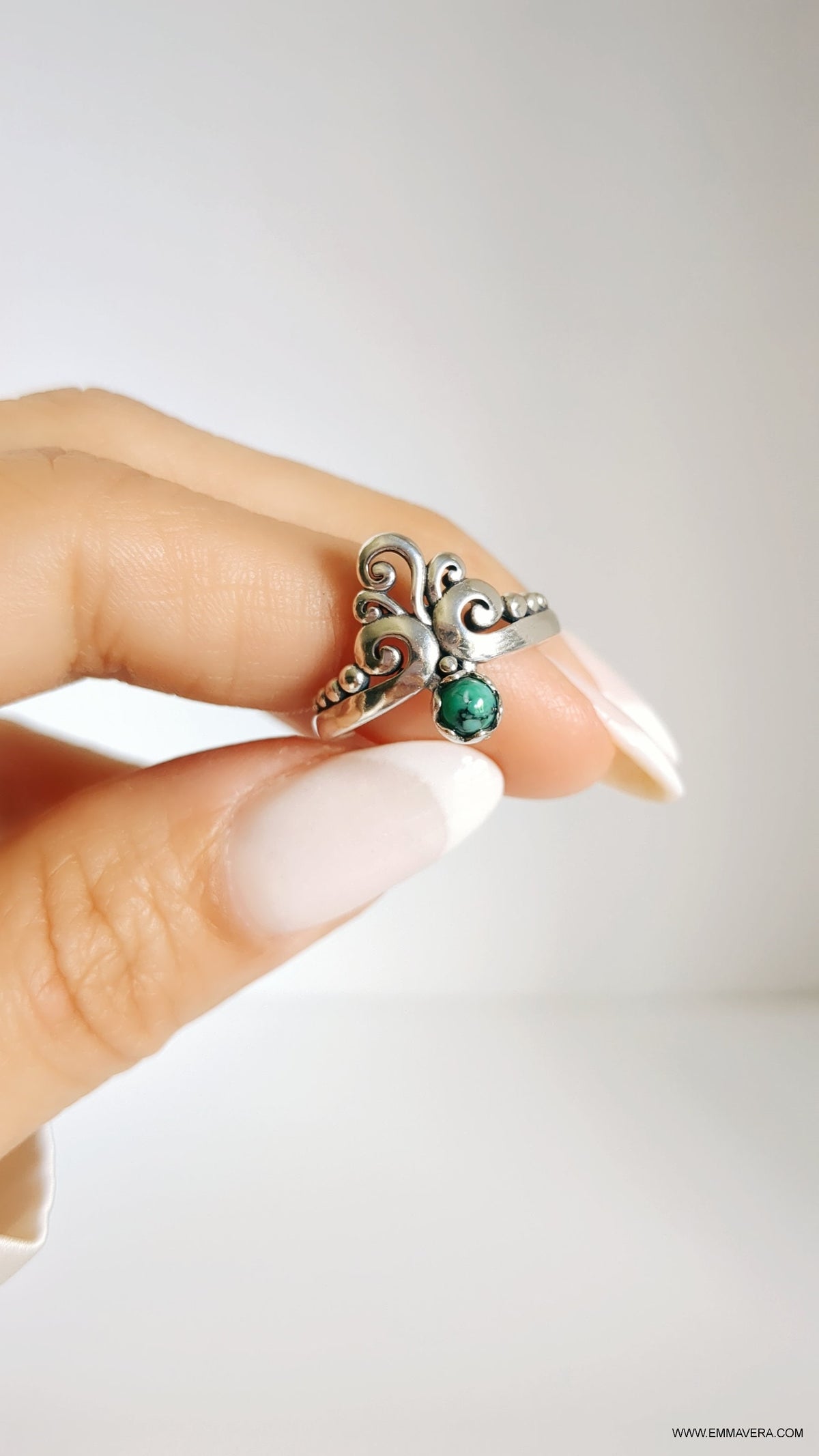 Sterling Silver Turquoise Ring - view 5