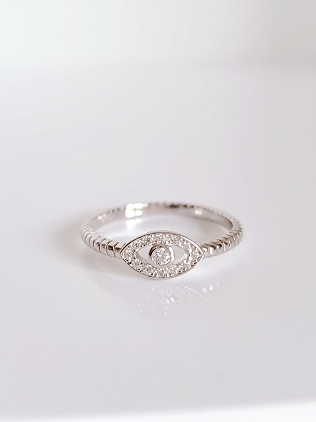 Women's Sterling Silver Eye Ring - view 4
