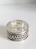 Sterling Silver Wide Bali Ring - view 4